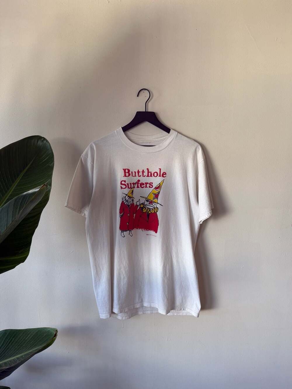 Butthole Surfers 1996 Tour T-Shirt White Band Tee